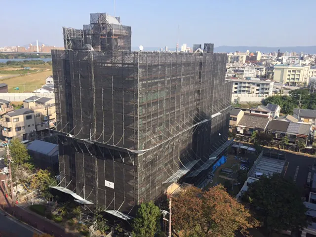 外壁改修工事の施工写真4